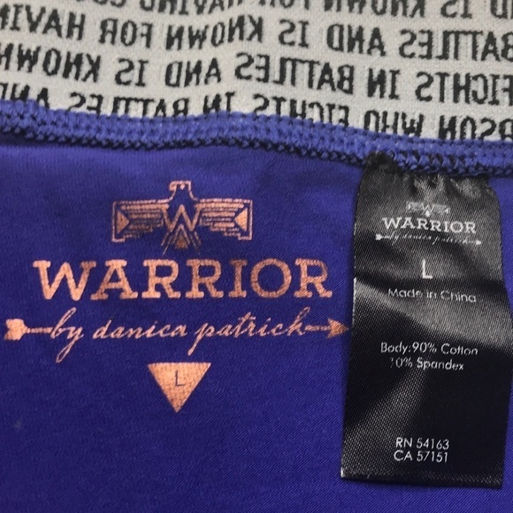 Warrior By Danika Patrick Purple 3/4 Leggings - Picture 4 of 6